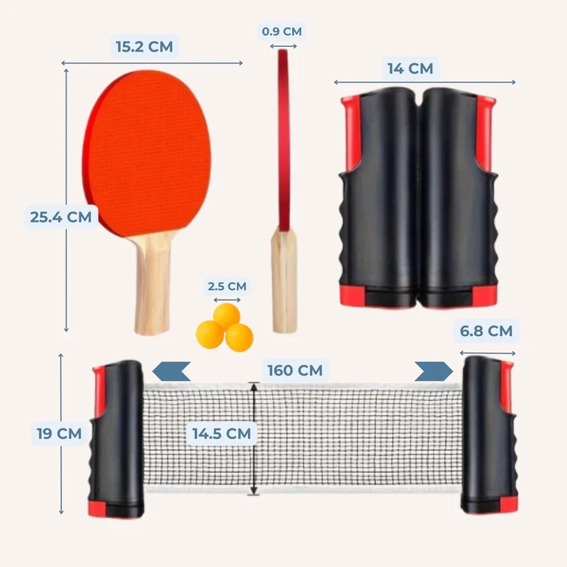 Portable Table Tennis Set